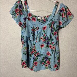 Moa moa Floral Top Size M